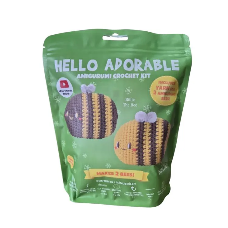 HELLO CRAFTS HC978 ADORABLE AMIGURUMI ÖRGÜ KİTİ - BILLIE THE BEE (1 SET)