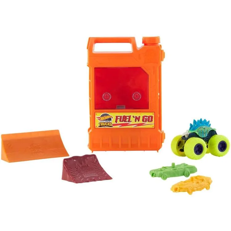 MATTEL HXT04 HOTWHEELS MONSTER TRUCKS TAŞINABİLİR ARAÇLI OYUN SETİ 4+