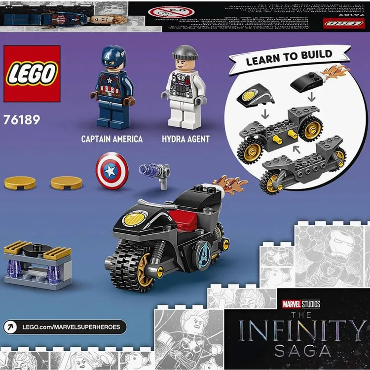 LEGO HEROES 6332675 76189 KAPTAN AMERİKA VE HYDRA KARŞILAŞMASI