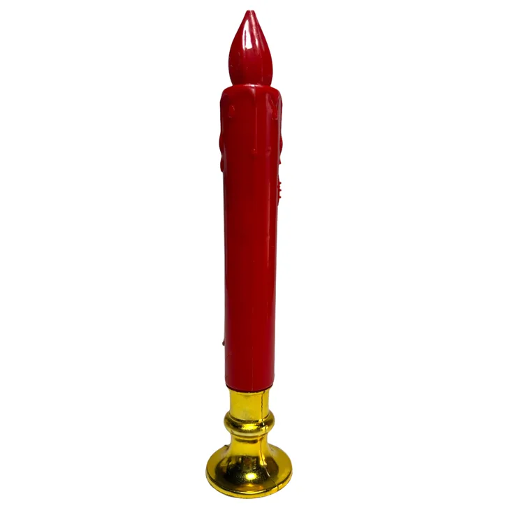 PARTY MARTY NEDİ-98998 IŞIKLI PİLLİ ŞAMDAN MUM 19cm - KIRMIZI