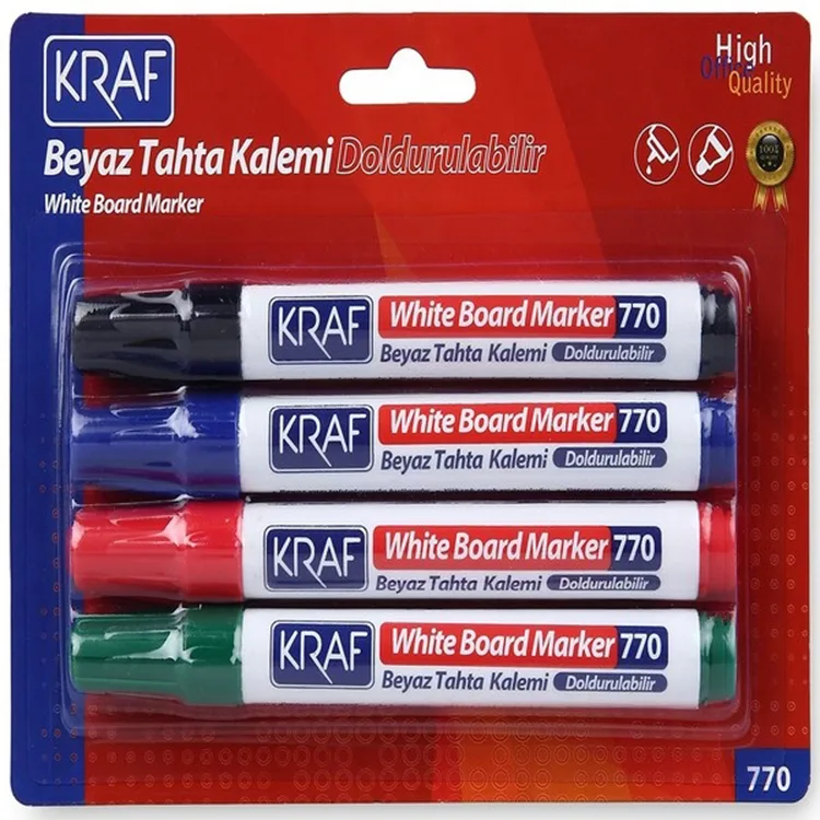KRAF DOLDURULABİLİR TAHTA KALEMİ 4'LÜ SET 770-4