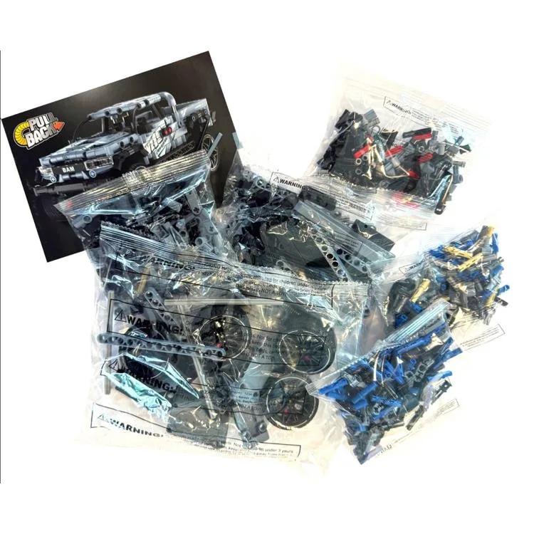 SUNMAN İM. MASTER NO.5819 ÇEK-BIRAK ARAZİ ARACI PICK-UP MAVİ LEGO YAPIM SETİ 463 PARÇA 6+