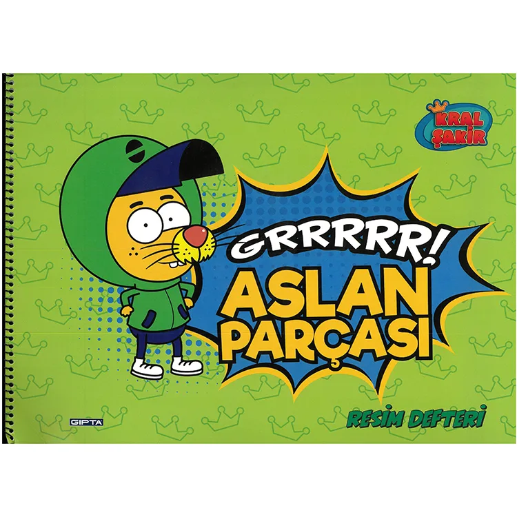 GIPTA KRAL ŞAKİR 25X35 SPİRALLİ RESİM DEFTERİ 15 YP.