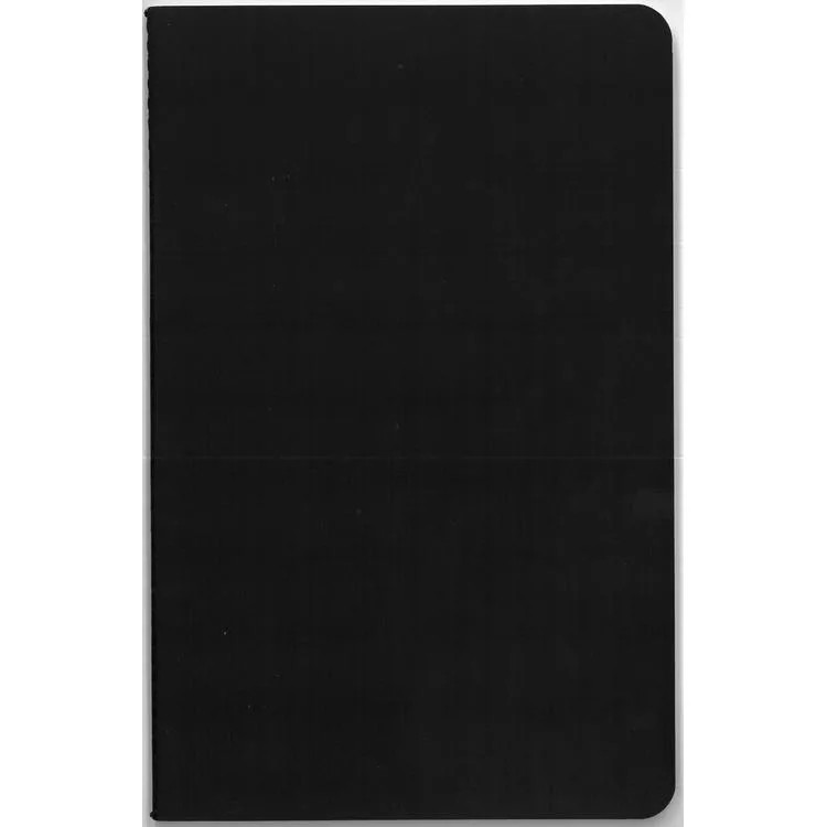 DEFFTER JUST SIMPLE SOFT ESNEK KAPAK İPLİK DİKİŞLİ 13x2.5cm ÇİZGİLİ DEFTER 96 YP. - BLACK