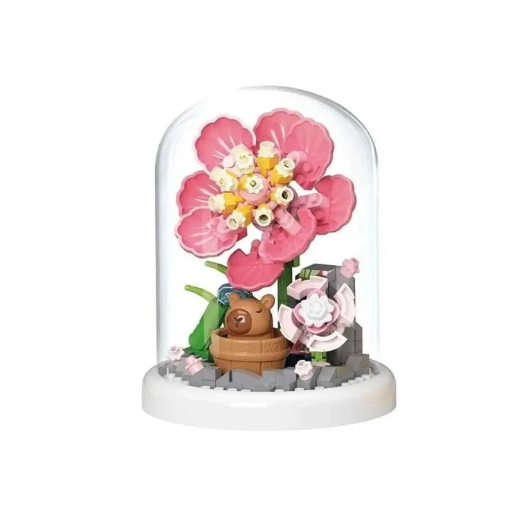 VAGONLIFE PANLOS P2593 CAPYBARA FLOWER SET 206 PARÇA BLOCK OYUNCAK 6+