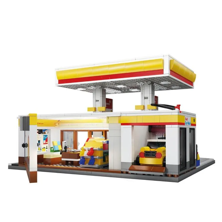 VAGONLIFE CADA C66026W SHELL BENZİNLİK 1309 PARÇA BLOCK OYUNCAK 8+