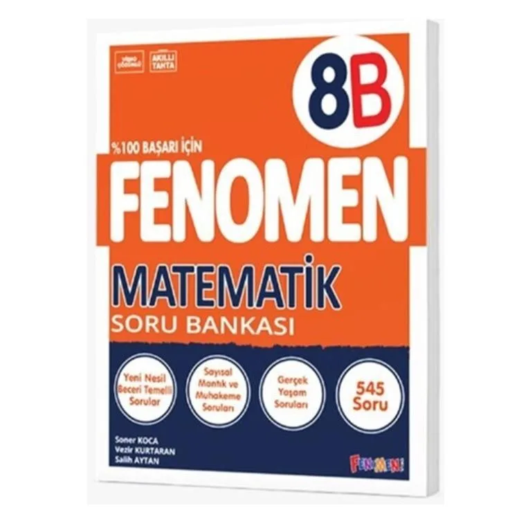 FENOMEN 8. SINIF LGS MATEMATİK B SORU BANKASI