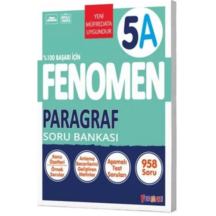 FENOMEN 5. SINIF PARAGRAF A SORU BANKASI