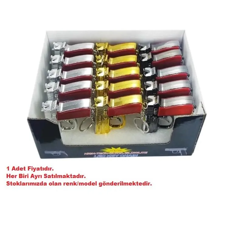 KIZILKAYA 2505164 LAZER TABANCA ŞEKİLLİ LAZER + FENER ANAHTARLIK - TEKLİ