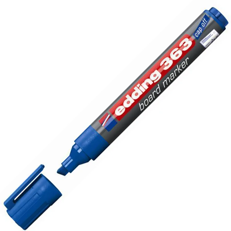 EDDING 363C003 KESİK UÇLU BEYAZ TAHTA KALEMİ (MAVİ )
