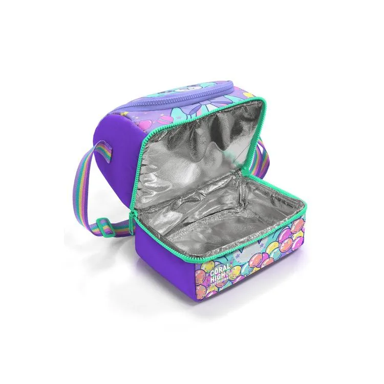 CORAL HIGH 37202 KIDS MOR MİLKA ŞEKER AYICIK DESENLİ THERMO İKİ KATLI BESLENME ÇANTASI