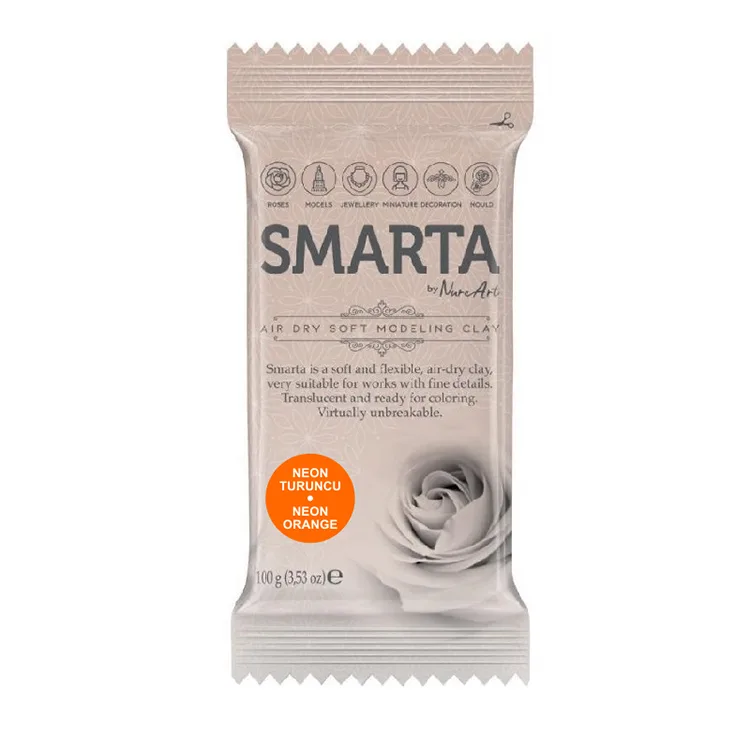 SMARTA MODELLEME KİL HAMURU 100 GR NO:26 NEON TURUNCU ( NEON ORANGE)