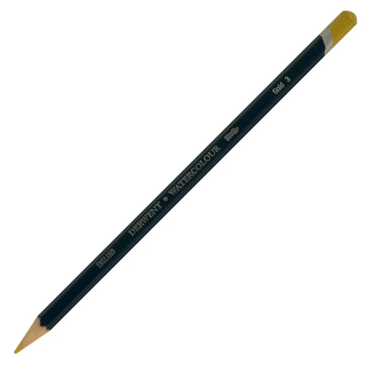 DERWENT NEW WATERCOLOUR PENCIL- SULUBOYA KALEMİ- GOLD 3
