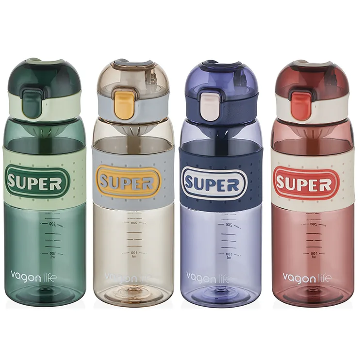 VAGONLİFE VGN2024 EL TUTMA ASKILI PİPETSİZ SÜZGEÇLİ MATARA 600 ML