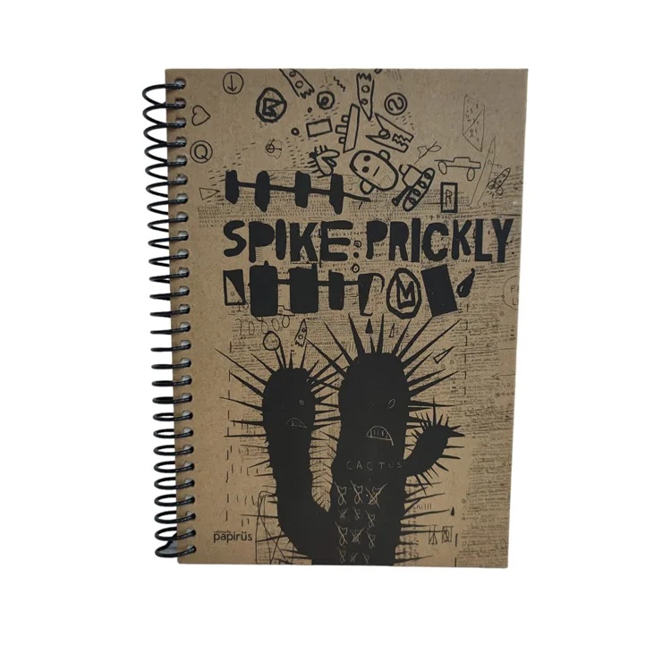 PAPİRÜS KRAFT SERT KAPAK SPİRALLİ 16X23 100YP. KARELİ DEFTER