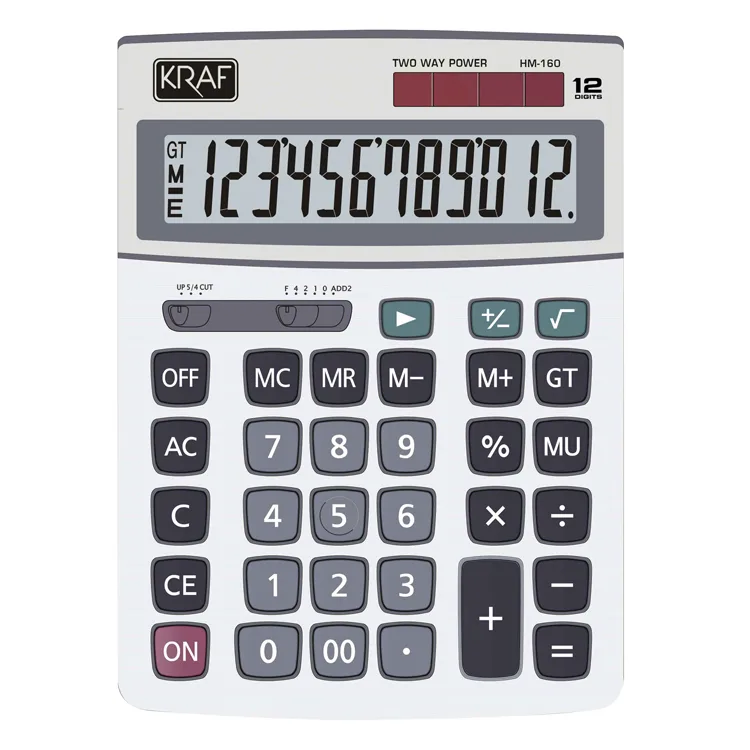 KRAF 12 HANE HESAP MAKİNESİ HM-160