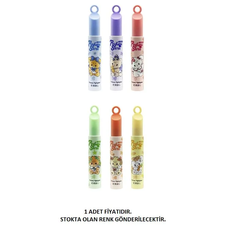 MİKRO NH-1038 PERFUME STORE KOKULU FOSFORLU İŞARET KALEMİ - TEKLİ