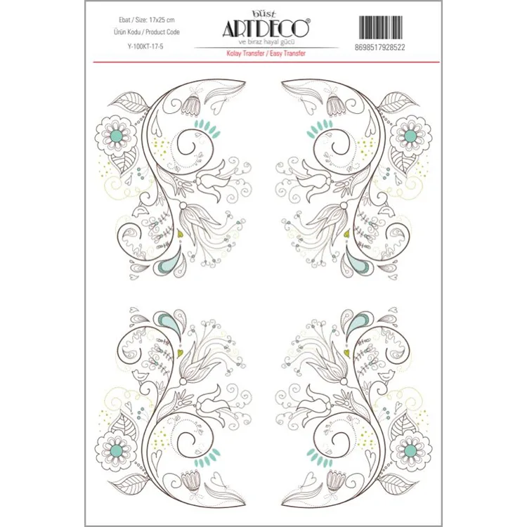 ARTDECO KOLAY TRANSFER 17X25CM DESEN NO:5
