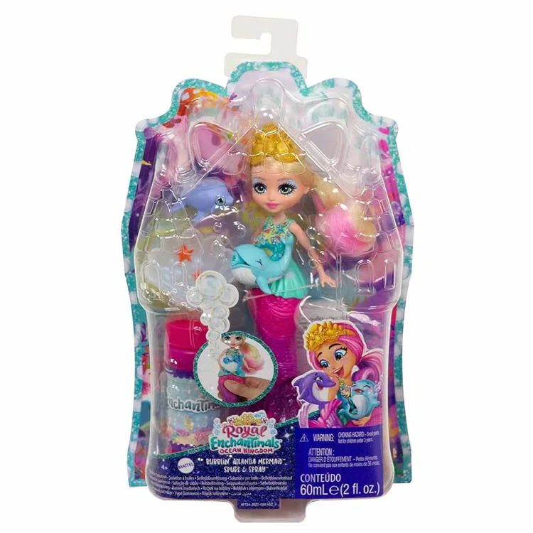 ENCHANTIMALS HFT24 OKYANUS KRALLIĞI BALONCUK YAPAN DENİZ KIZI ATLANTIA BEBEK