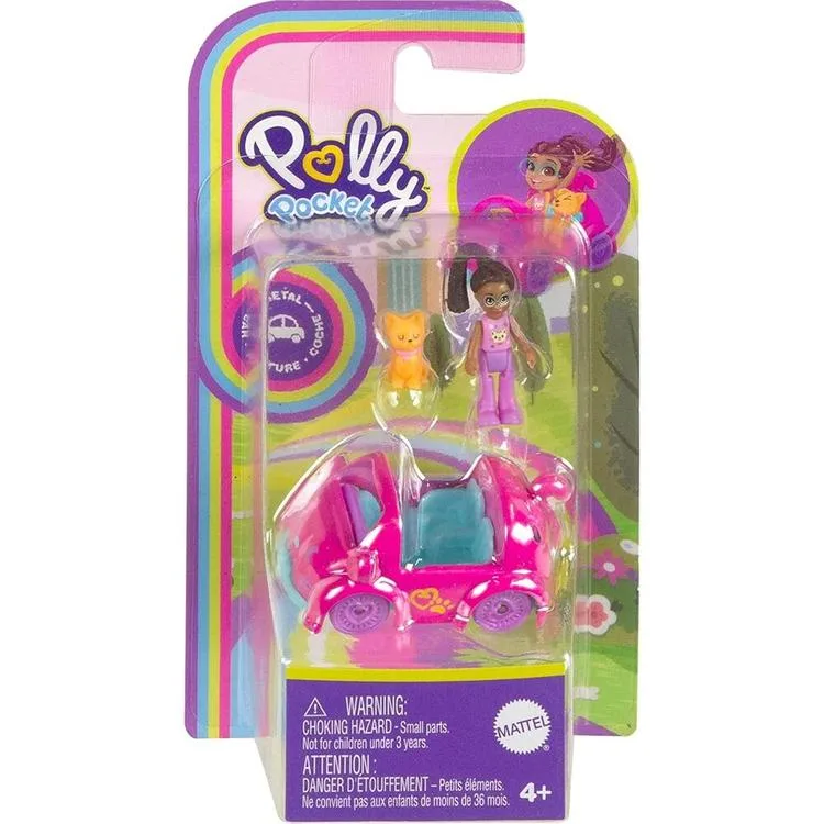 MATTEL HKV55/HMJ80 POLLY POCKET MUHTEŞEM ARAÇLAR OYUN SETİ 4+