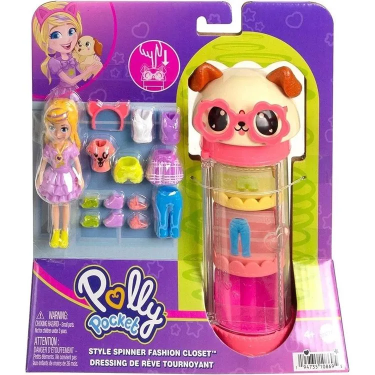 MATTEL HKW04/ HKW06 POLLY POCKET MODA EGLENCESİ OYUN SETİ 4+