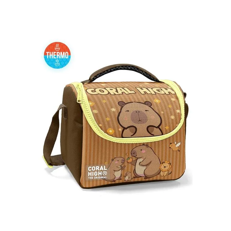 CORAL HIGH 11799 KIDS CAPYBARA DESENLİ THERMO BESLENME ÇANTASI