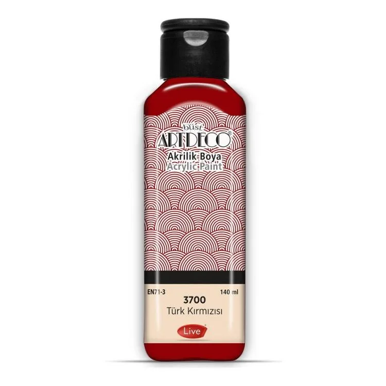 ARTDECO 3700 AKRİLİK BOYA 140 ML. TÜRK KIRMIZISI