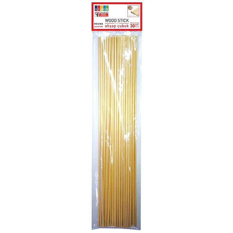 SÜDOR BS134 AHŞAP ÇUBUK 30 CM X 3 MM 30'LU