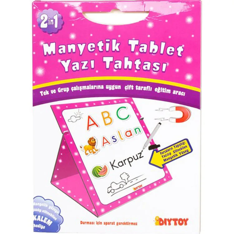 DİYTOY MT85102 MANYETİK TABLET YAZI TAHTASI PEMBE
