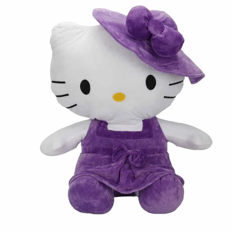 SUNMAN OT180200-A HELLO KITTY ELBİSELİ ŞAPKALI PELUŞ 36 CM