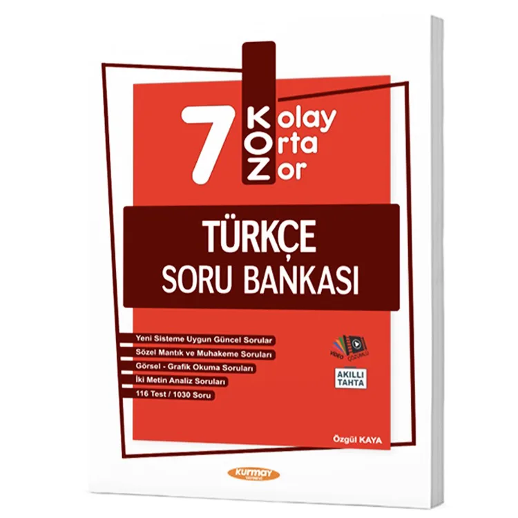 KURMAY KOZ 7. SINIF TATLI SERT TÜRKÇE SORU BANKASI