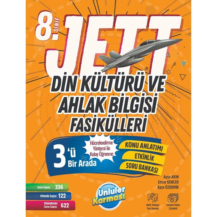 ÜNLÜLER KARMASI 8. SINIF JETT DİN KÜLTÜRÜ VE AHLAK BİLGİSİ FASİKÜLLERİ
