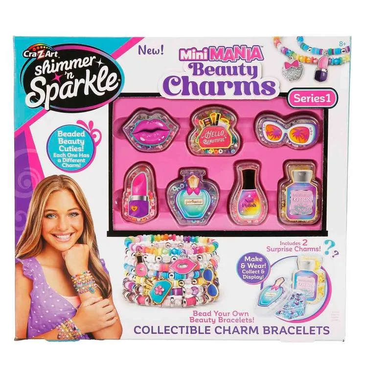SUNMAN 65608 CRA Z ART SHIMMER SPARKLE MİNİ MANIA BEAUTY CHARMS TAKI TASARIM HOBİ SETİ 8+