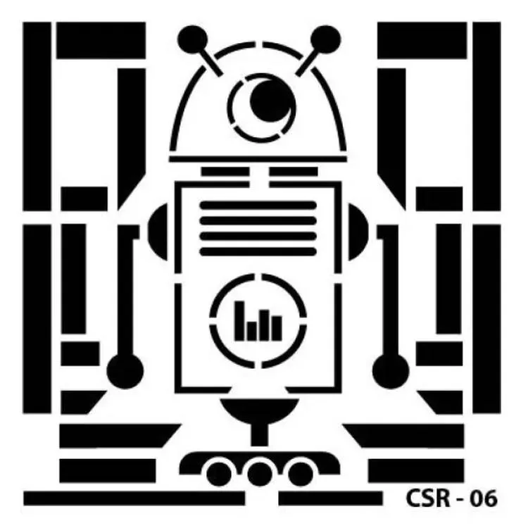CADENCE CSR-06 STENCİL ŞABLON 15x15 - SEVİMLİ ROBOT