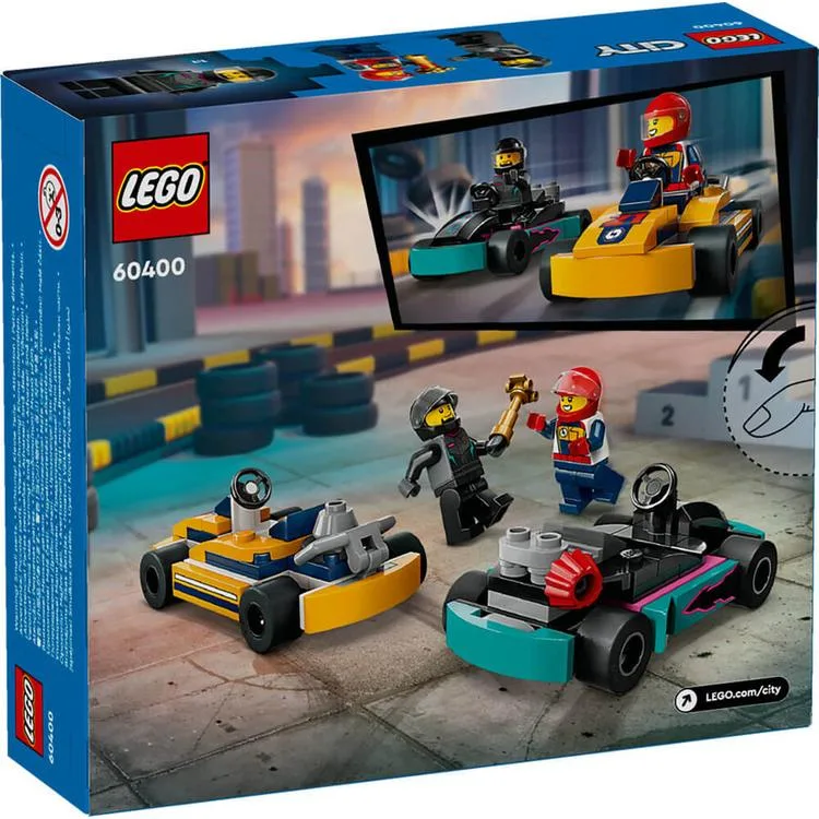 LEGO CITY 60400 GO KART VE YARIŞ SÜRÜCÜLERİ 99 PARÇA 5+