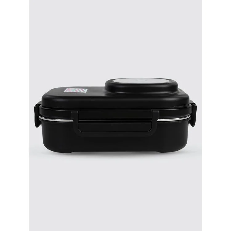 UZSPACE VGN-8021-8031 PASLANMAZ ÇELİK YEMEK KABI - LUNCH BOX 600 ML BLACK