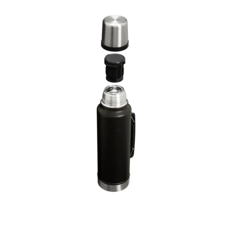 STANLEY 10-11347-121 THE LEGENDARY CLASSIC BOTTLE 1.4 L. PASLANMAZ ÇELİK TERMOS SİYAH