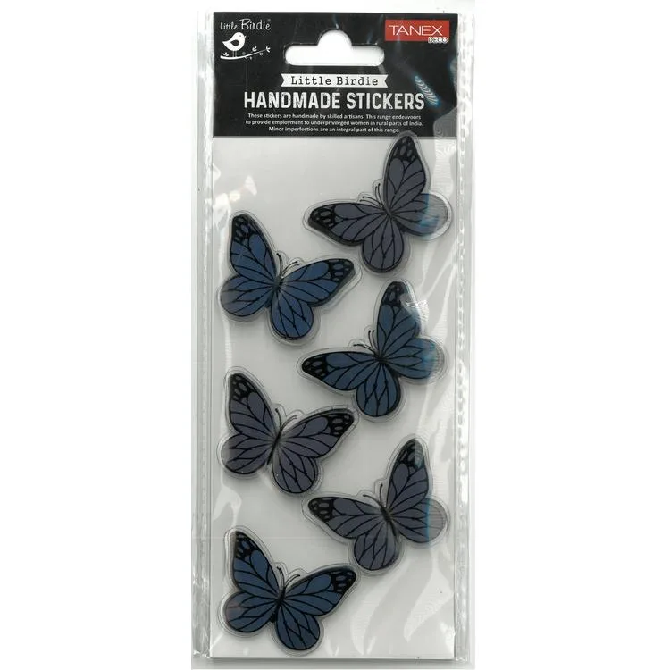 TANEX HANDMADE TNX-28051 DEKORATİF ETİKETLER - KELEBEK-11 SERİSİ STICKER - TEKLİ