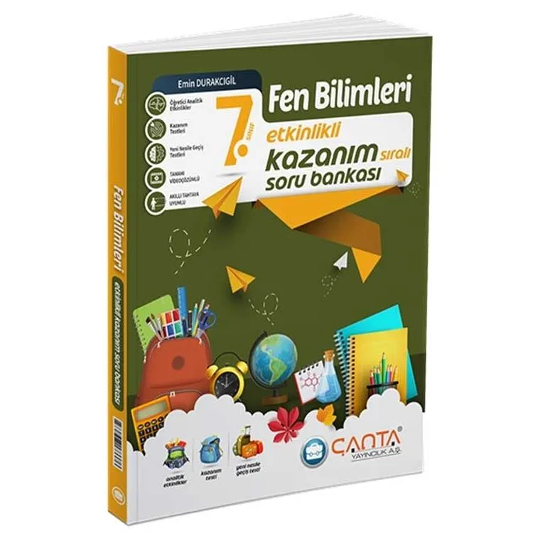 ÇANTA 7. SINIF KAZANIM FEN BİLİMLERİ SORU BANKASI -2025 MÜFREDAT