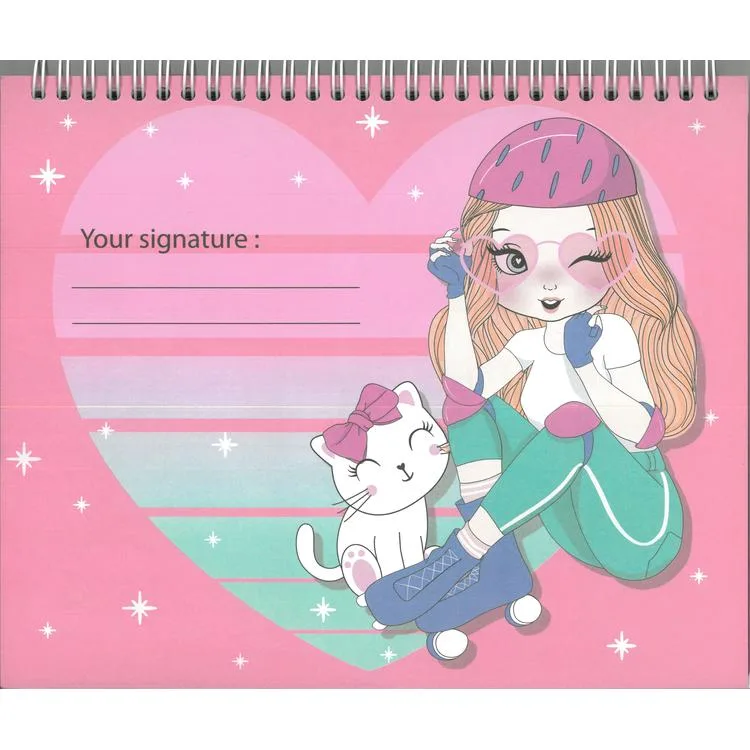 GIPTA STYLE ON K9018 STICKERLI MODA TASARIM DEFTERİ 21X25 SKETCH BOOK
