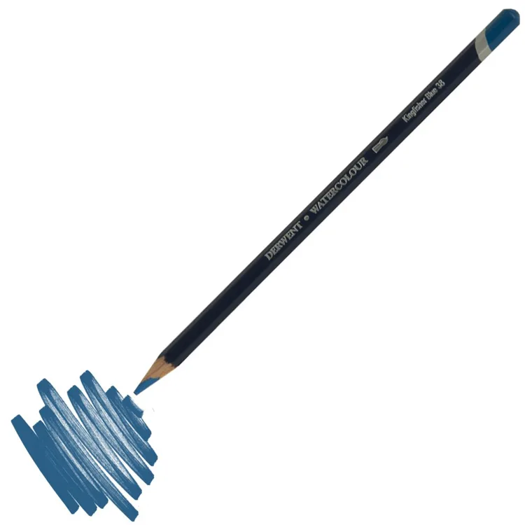 DERWENT NEW WATERCOLOUR PENCIL- SULUBOYA KALEMİ- KINGFISHER BLUE 38