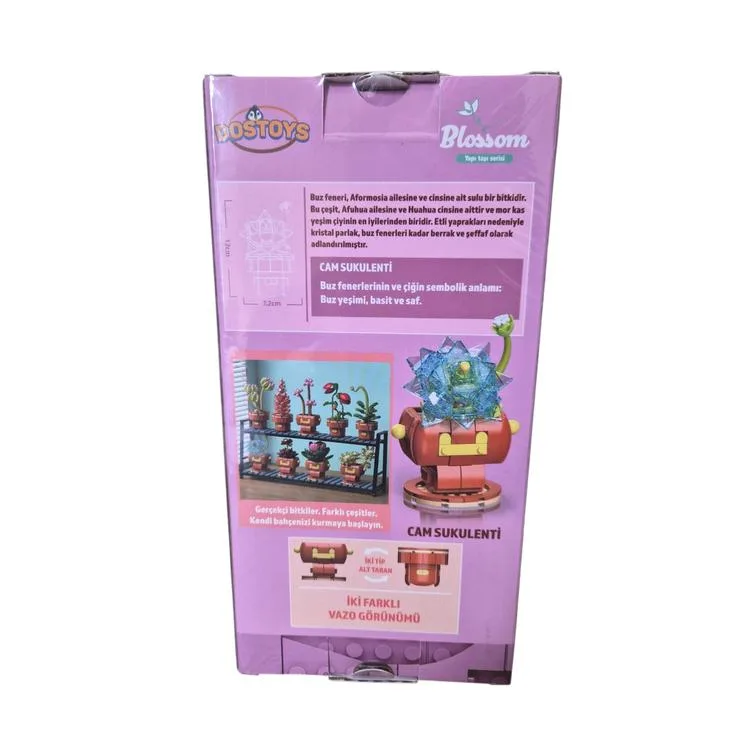 DOSTOYS 113-15 BLOSSOM MİNİ ÇİÇEK BLOK OYUNCAK CAM SUKULENTİ 153 PARÇA 6+
