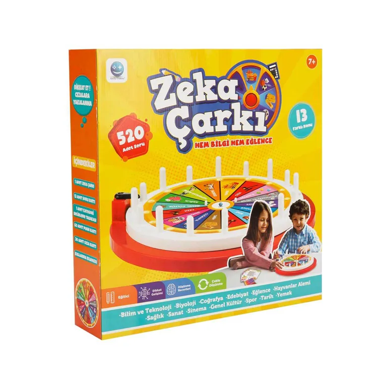 SUNMAN S00004645 ZEKA ÇARKI HEM BİLGİ HEM EĞLENCE KUTU OYUNU