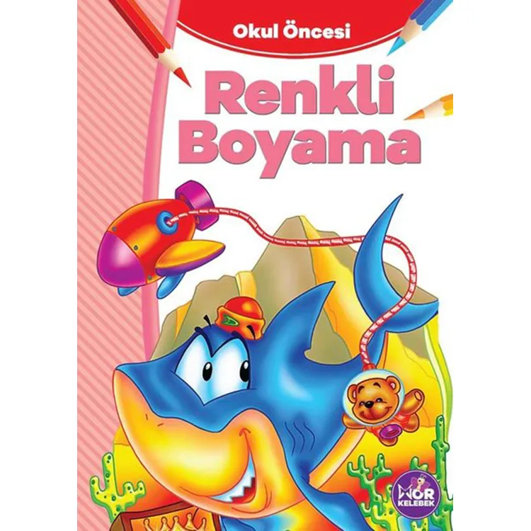 MOR KELEBEK - OKUL ÖNCESİ RENKLİ BOYAMA