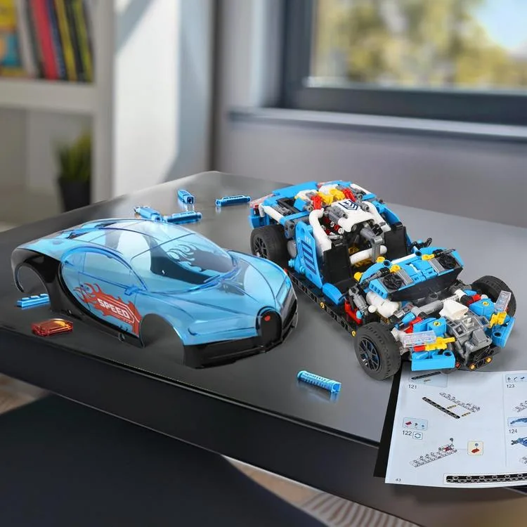VAGONLIFE JAKI JK8808 MEKNAİK 1:14 BUGATTİ MODEL ARABA 798 PARÇA BLOCK OYUNCAK 8+