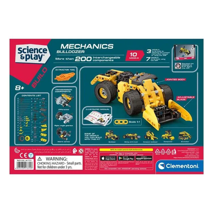 CLEMENTONI 17374TR MEKANİK LABORATUVARI BULDOZER