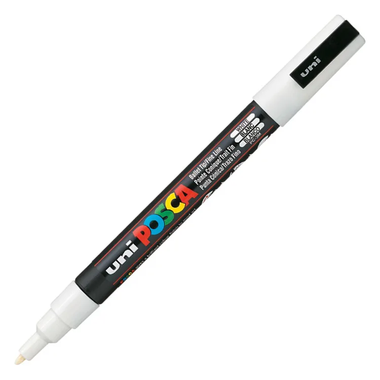 UNİ POSCA SU BAZLI POSTER MARKER 0.9-1.3 BEYAZ PC-3M