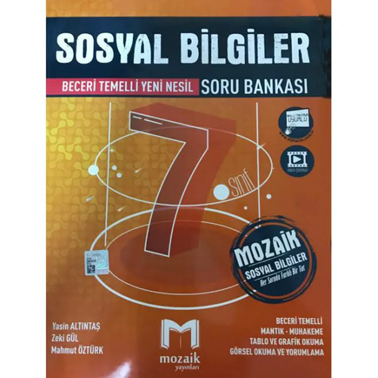 MOZAİK YAYINLARI 7. SINIF SOSYAL BİLGİLER SORU BANKASI