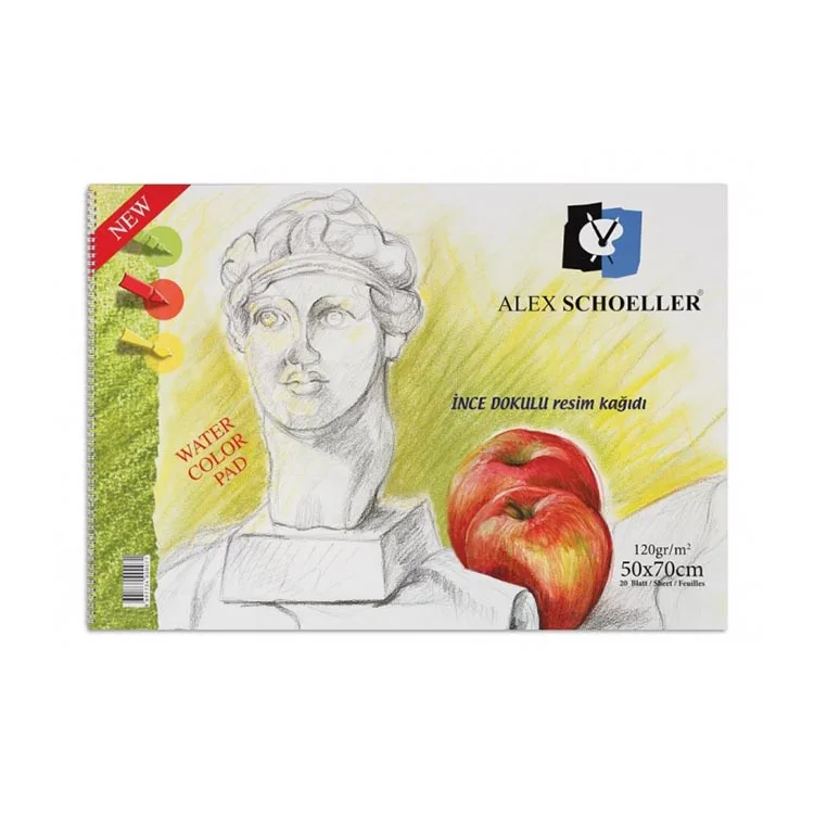 ALEX SCHOELLER SPİRALLİ RESİM DEFTERİ 50x70 120g 20 YP.