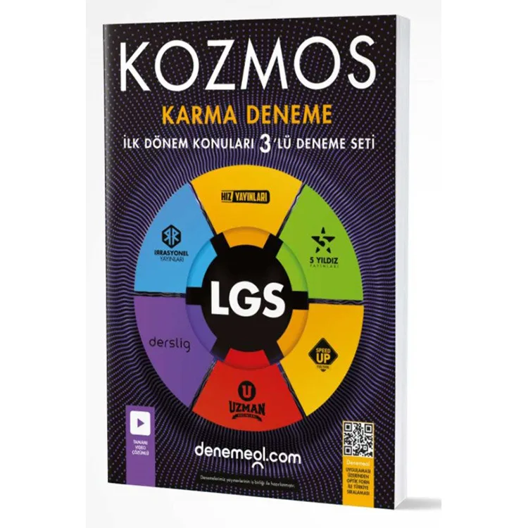 HIZ 8. SINIF KOZMOS LGS KARMA İLK DÖNEM KONULARI 3'LÜ DENEME SETİ